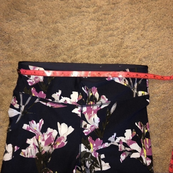 DKNY Sport Floral High Waist 7/8 Length Leggings Size Large - Picture 7 of 7